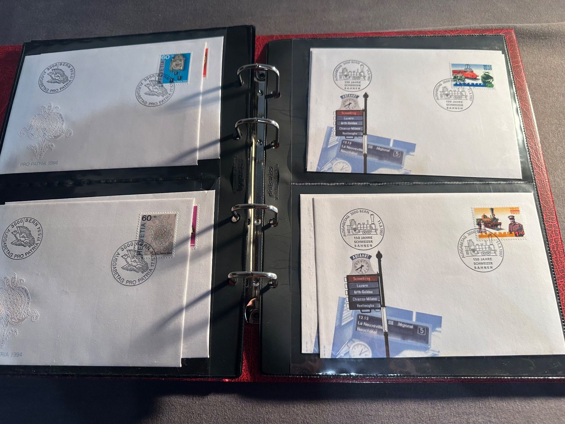 Alle Briefmarken: Album Schweiz - FL Sammlung Briefe und FDC – Gebraucht aus Stettfurt von 2442 5