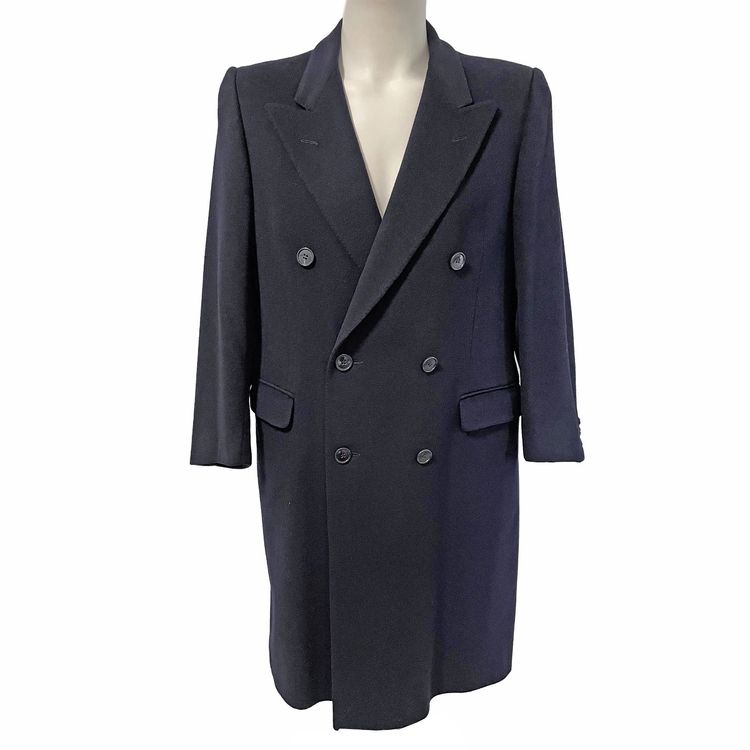 Mantel Loro Piana d'blau 100% Kaschmir Cashmere VINTAGE 80s