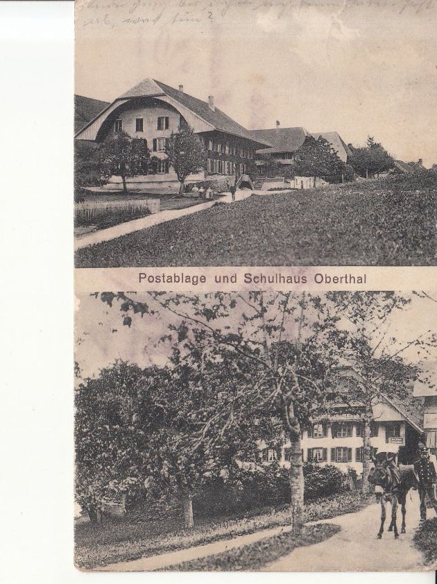 Cartoline postali: Oberthal 1920 – Usato da Bürglen TG venduto da StampGraf