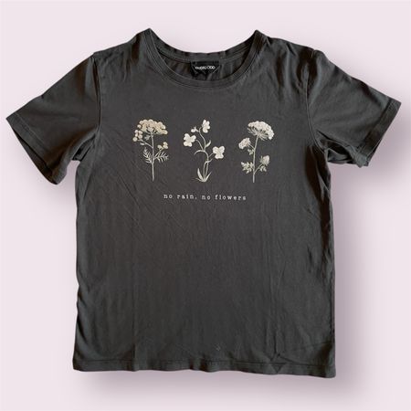 GREY STATEMENT T-SHIRT XS