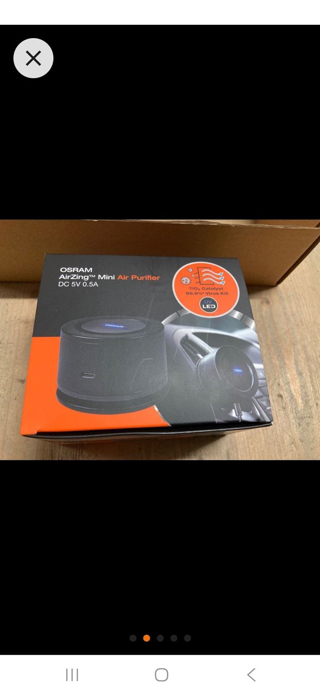Luftreiniger: Osram AirZing LED mini  Luftreiniger 2x – Neu und originalverpackt aus Maur von Siropin
