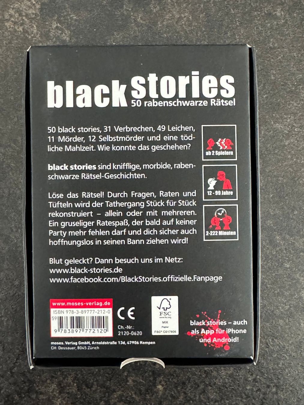 Spiele: Spiel - BlackStories – Gebraucht aus Weinfelden von Yenaris 2