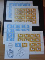 Lot Europa 1995 bögen u. FDC sig. u. Zeichnung von ERNI