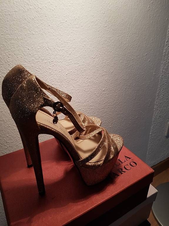 Damenschuhe: High heels Gold Neu 37. – Neu (gemäss Beschreibung) aus Langenthal von sar_nm7g 3