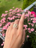 Ring Blatt / Handmade / Handarbeit / Delica Perlen (neu)
