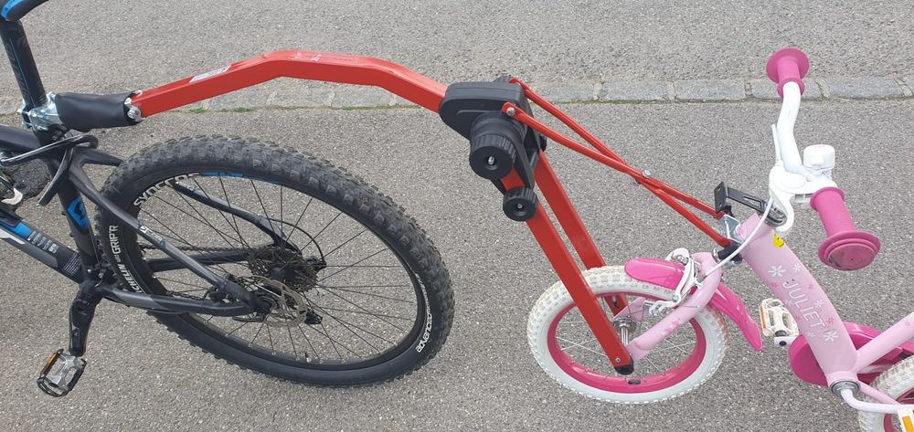 Barre de traction pour vélo enfant trail angel d'occasion