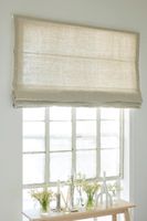 Leinen Raffrollos, neuwertig, Beige