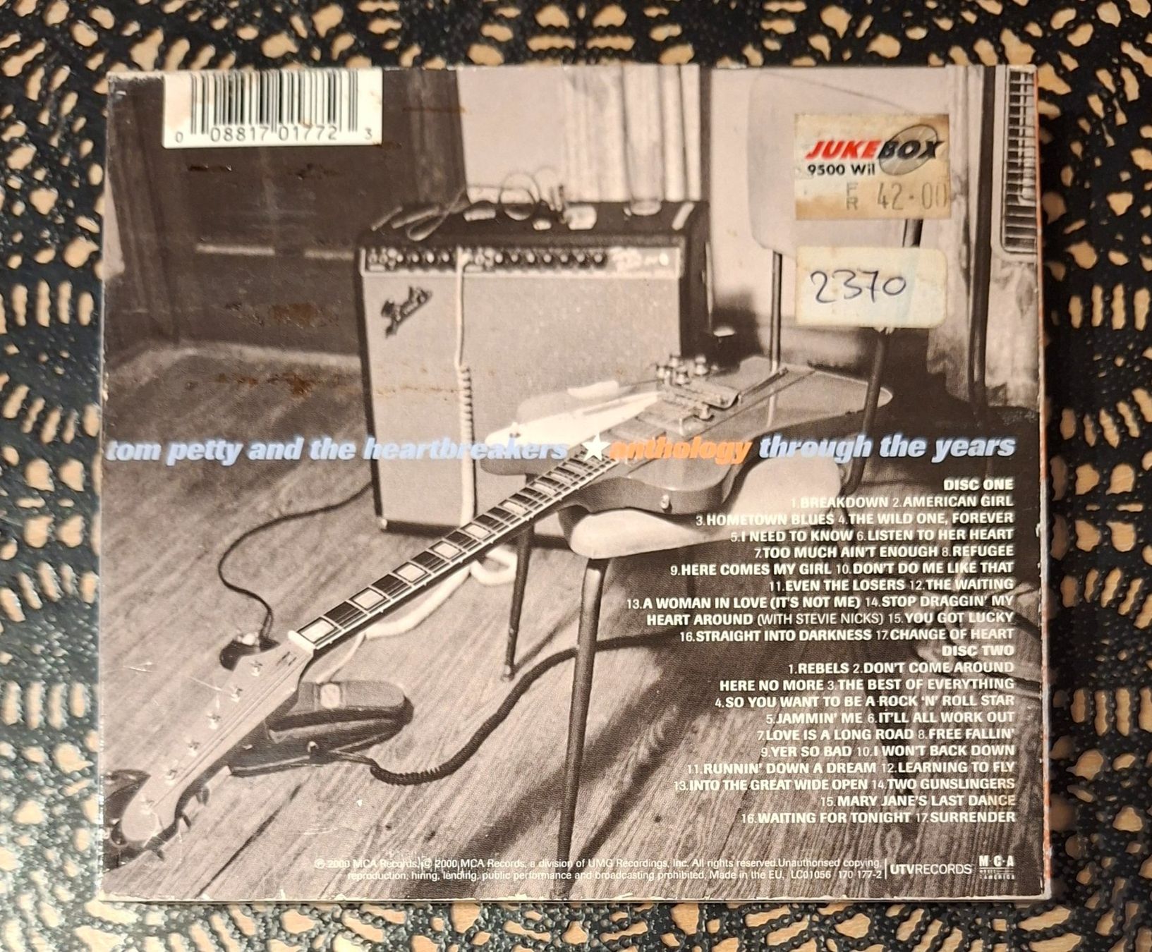 CDs: Tom Petty & The Heartbreakers - Anthology, USA Rock CD 2000 – Gebraucht aus Schönenberg TG von Gregordini 1