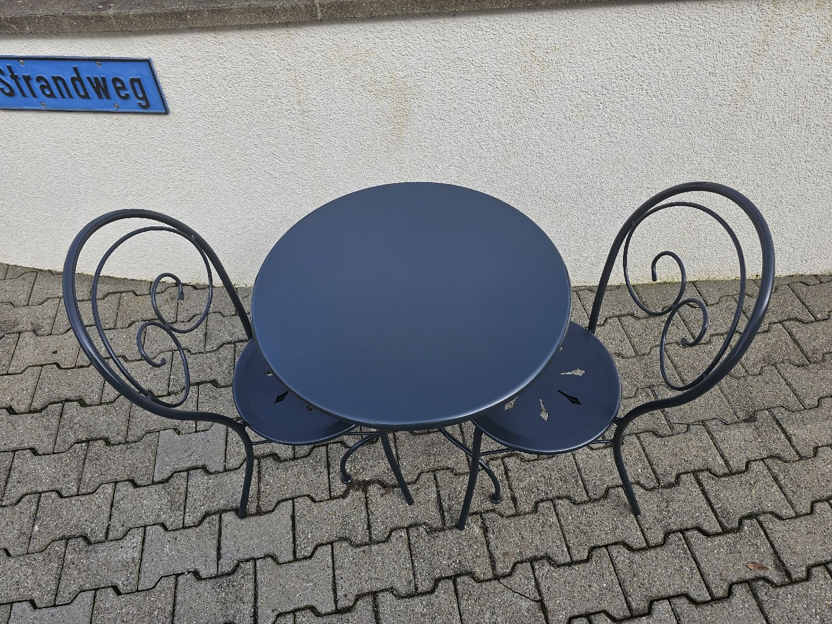 Set di tavolo e panche: Balkontisch Gartentisch 2 Stühle – Usato da Villnachern venduto da hasta08 5