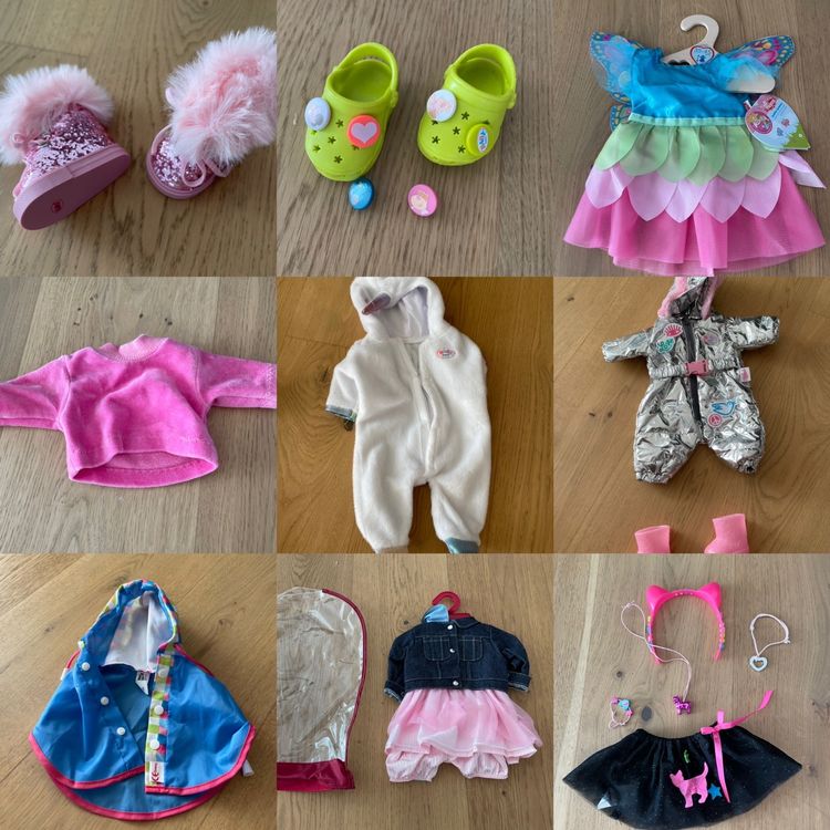 Puppenkleidung Zubehor Puppenkleider und Zubehörset (Gebraucht) in Rheinfelden für CHF 19