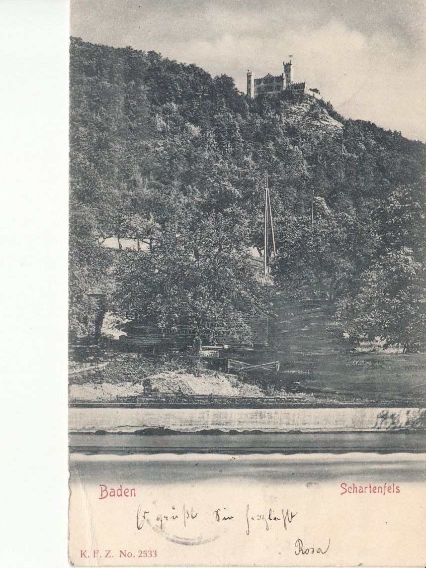 Ansichtskarten: Baden 1899 – Gebraucht aus Bürglen TG von StampGraf