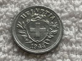 1 centime/rappen 1944 abart