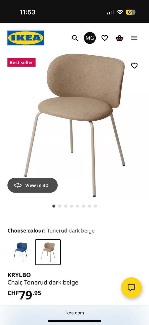 Ikea Sedie: 4 Esszimmerstühle zu verkaufen – Usato da Unterägeri venduto da mic_s76f 2