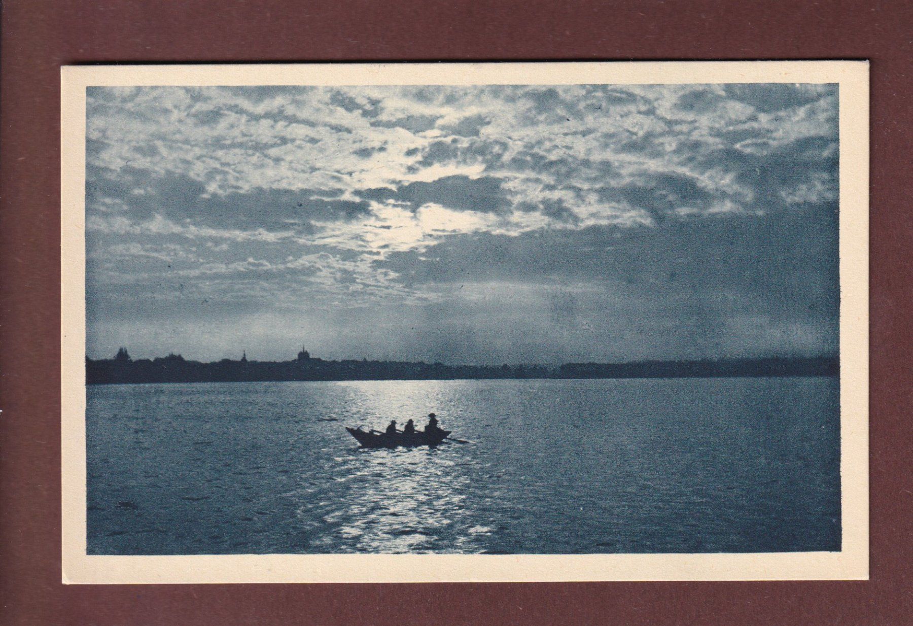 Cartes postales: LAC LEMAN - Effet de soir – D'occasion à Pully par nicecards-shop