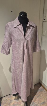 Leinen Kleid Gr. 38, lila-meliert, luftig,  Max Mara