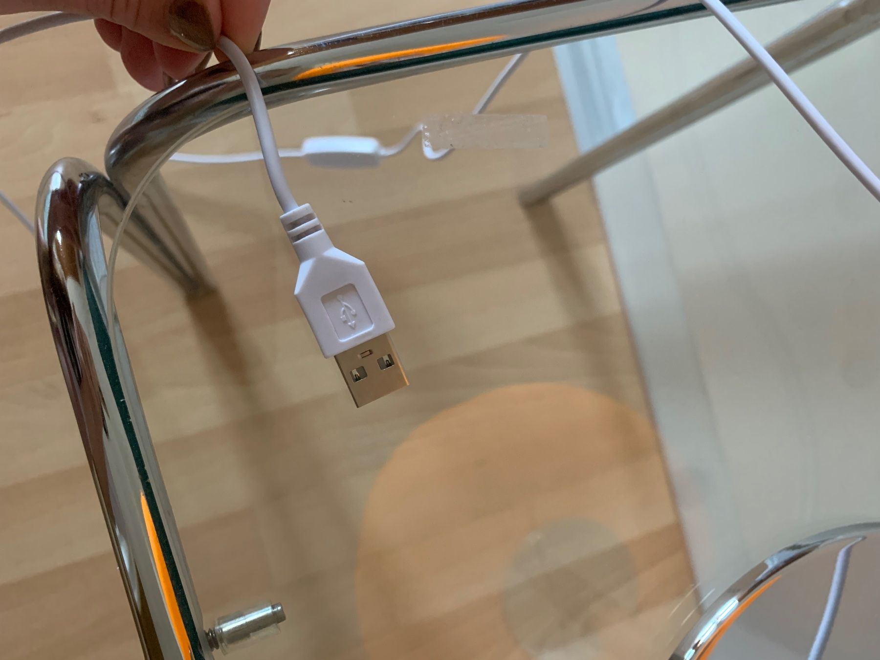 Lampade: Orange Tischlampe (Kunststoff) – Nuovo (secondo la descrizione) da Zürich venduto da jac_wlt8 3