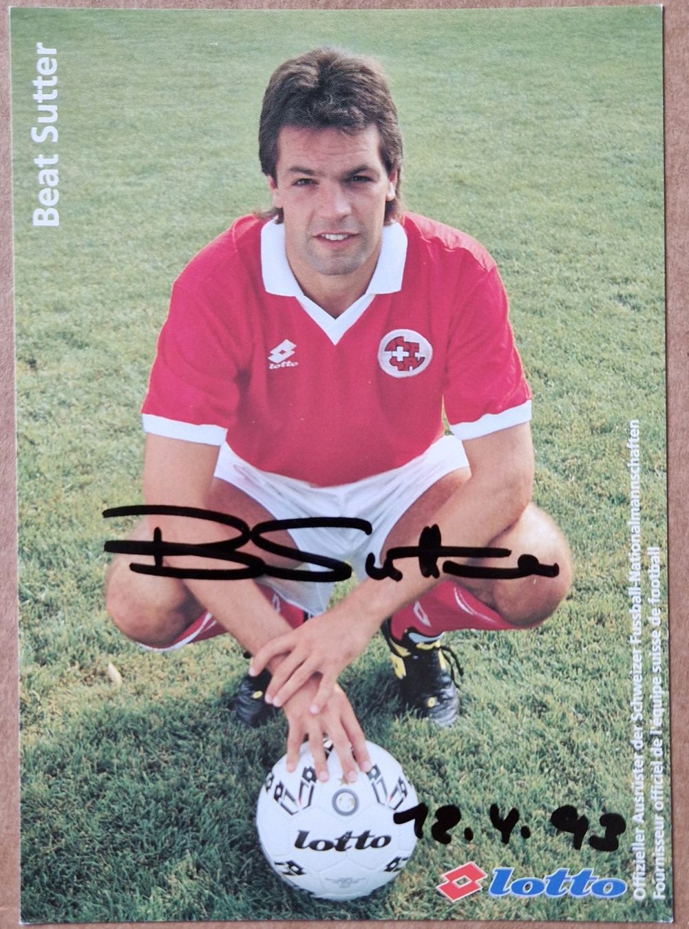 Autografi: Beat Sutter - handsigniert – Usato da Menziken venduto da Autogramme