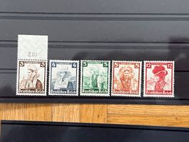 Deutsches Reich, Satz Nothilfe, postfrisch