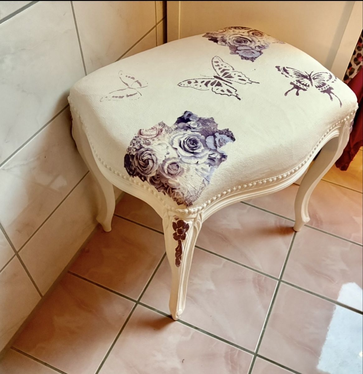 Hocker: Hocker Shabby Chic – Neu (gemäss Beschreibung) aus Safenwil von taschenlady 2