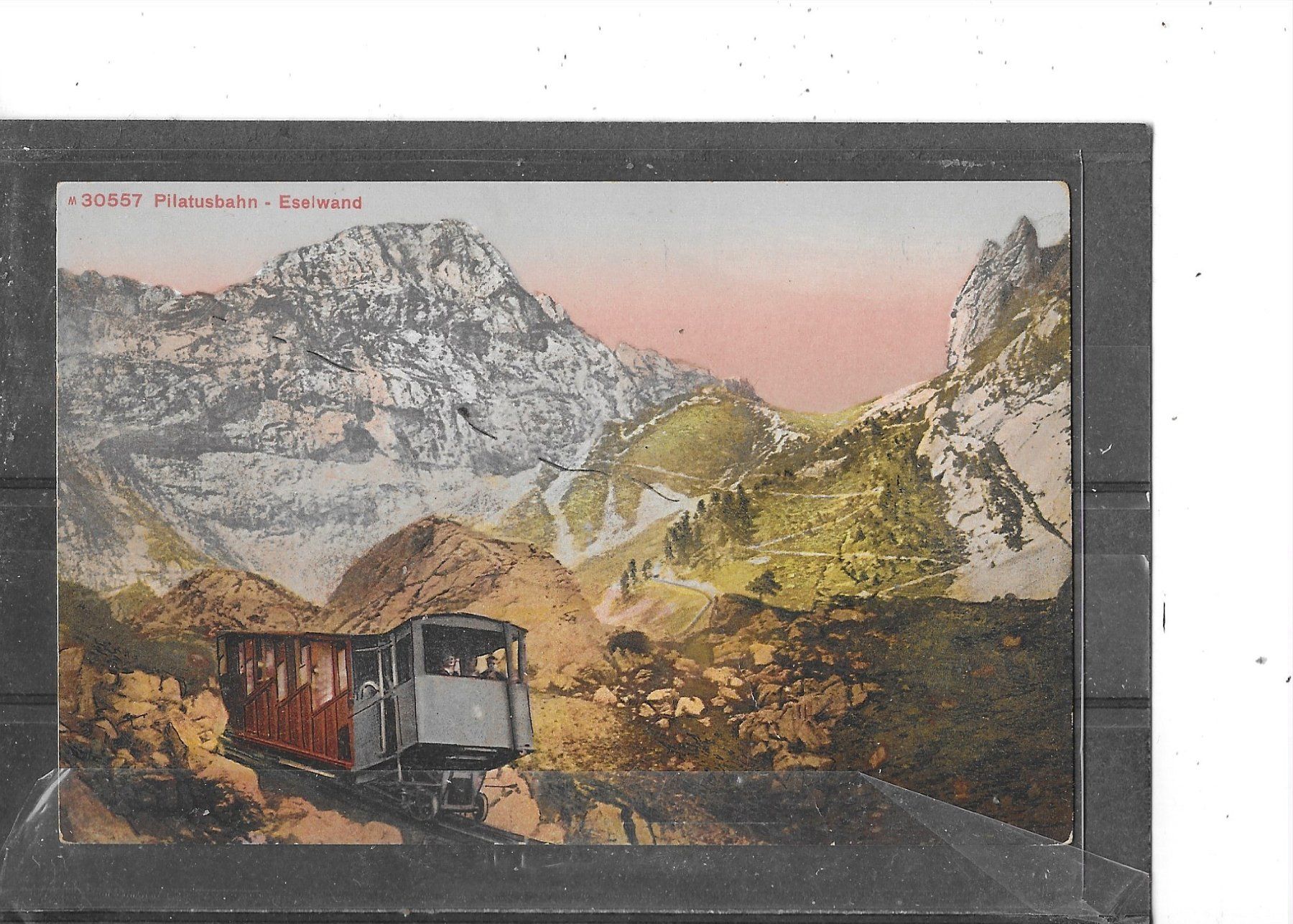 Ansichtskarten: LU Pilatusbahn - Eselwand – Gebraucht aus Schocherswil von Wilare