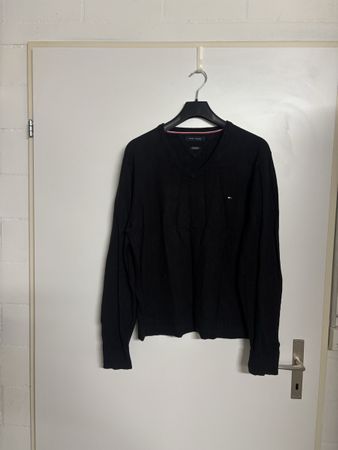 Herren Pullover V-Ausschnitt Schwarz Grösse L Tommy Hilfiger