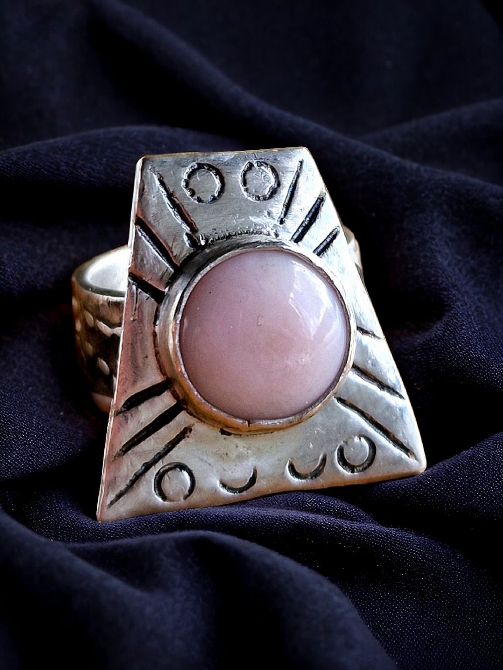 Bagues: Statement-Ring, Silber mit pink Andenopal, Gr. 54 – Neuf avec emballage d'origine à Aarau par Schmuckhoehle_MD 2