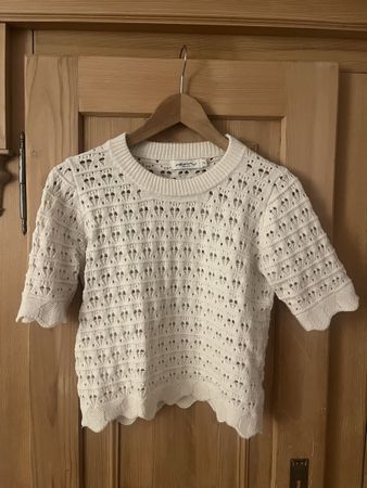 Strickshirt EMI-Jo offwhite crème Gr. 36/38 60% Viskose