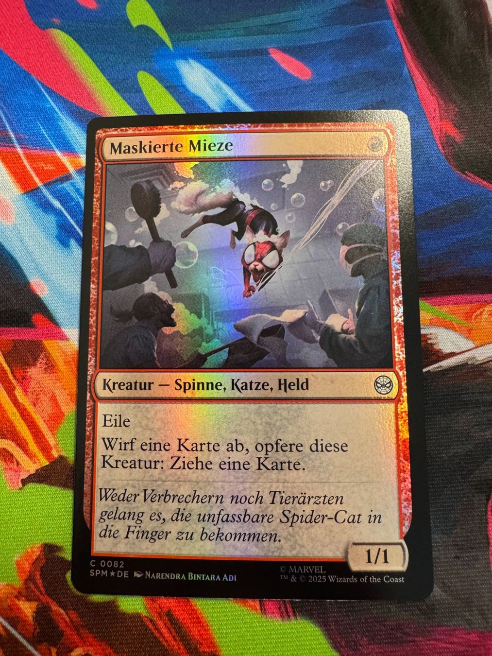 Magic The Gathering Carte collezionabili: Maskierte Mieze - Foil - Marvel's Spider-Man - Magic – Nuovo (secondo la descrizione) da Bülach venduto da Pfrenzel