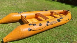 Schlauchboot METZELER JUCA'S orange mit Paddel