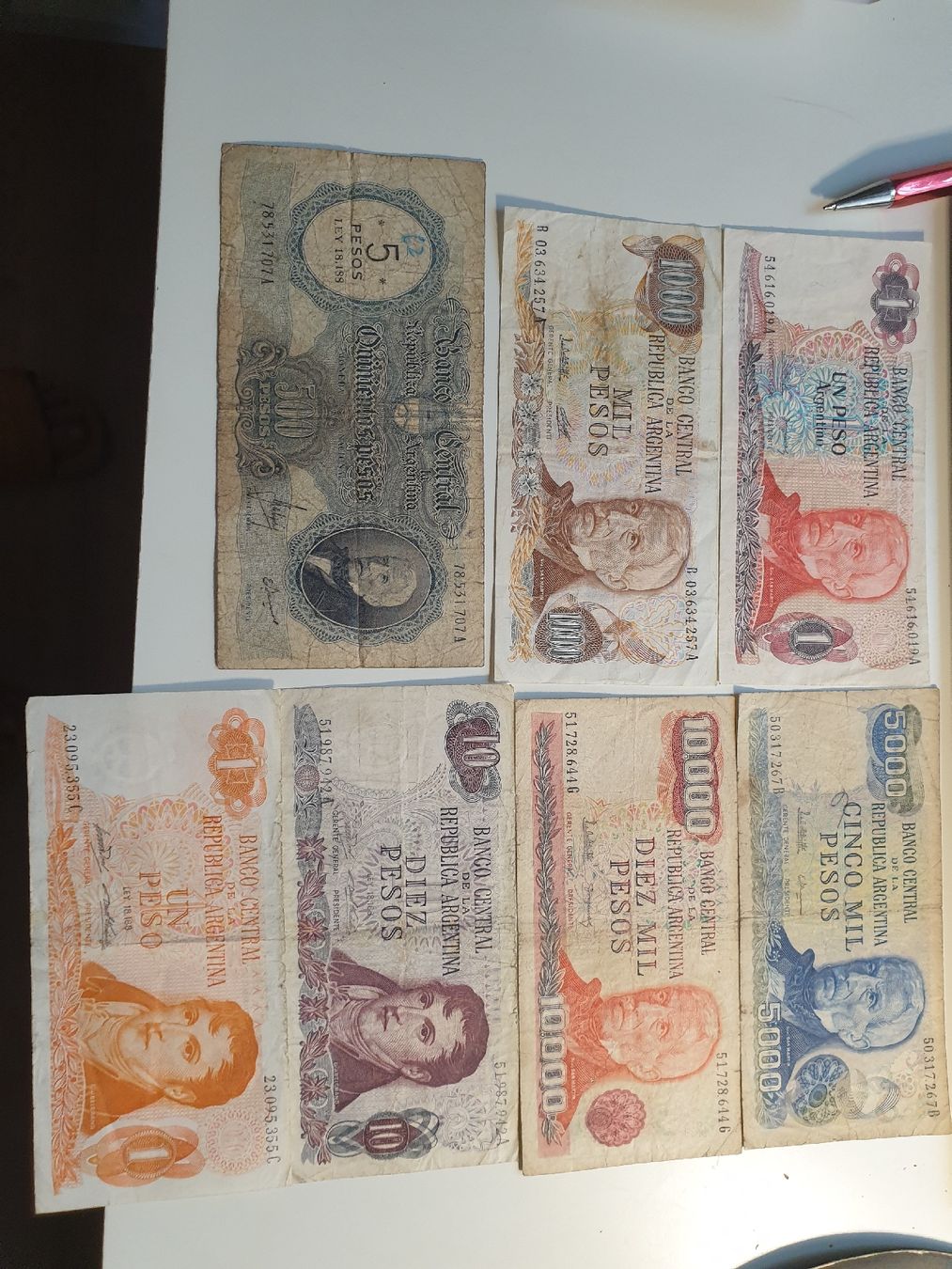 Banconote: Banknoten Argentinien – Usato da Würenlos venduto da calimero095