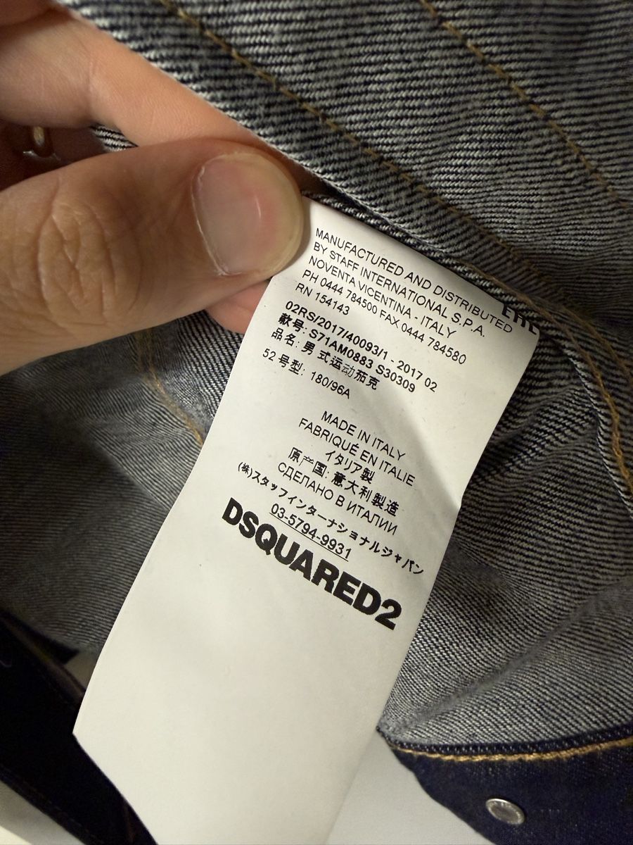 Dsquared2 Giacche: DSQUARED Denim Jacke / 100% ORIGINAL / Gr. 52 – Nuovo (secondo la descrizione) da Basel venduto da nunzieddu 4
