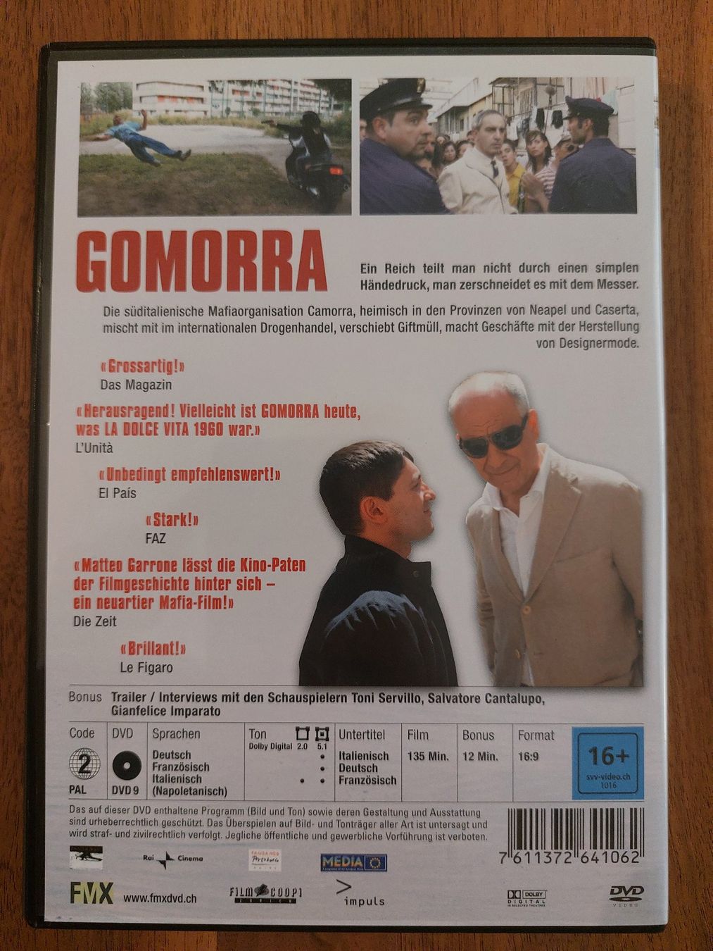 Alle DVDs: DVD - Gomorra - Eine Reise ins Herz der Mafia – Gebraucht aus Rheinfelden von FilmAuktion 1