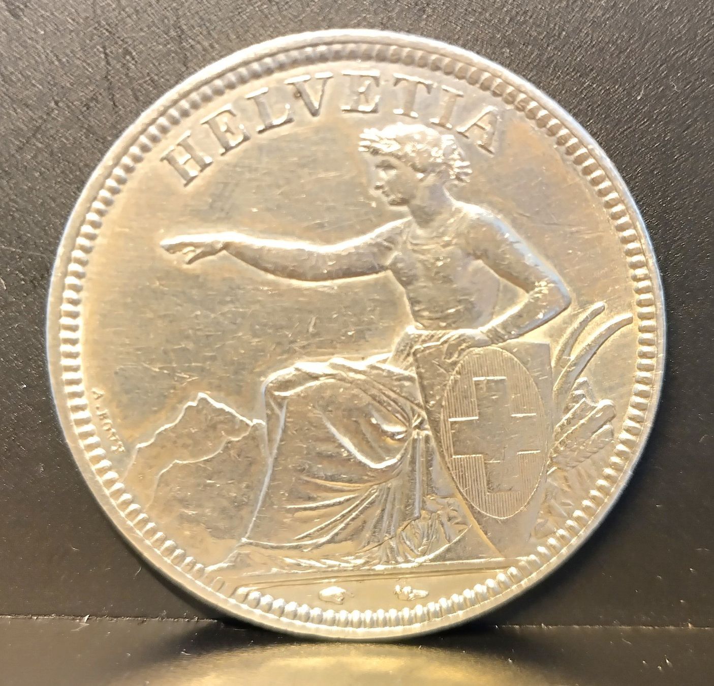 Alle Münzen: 5 Fr. 1850 – Gebraucht aus Sargans von Die_show 1