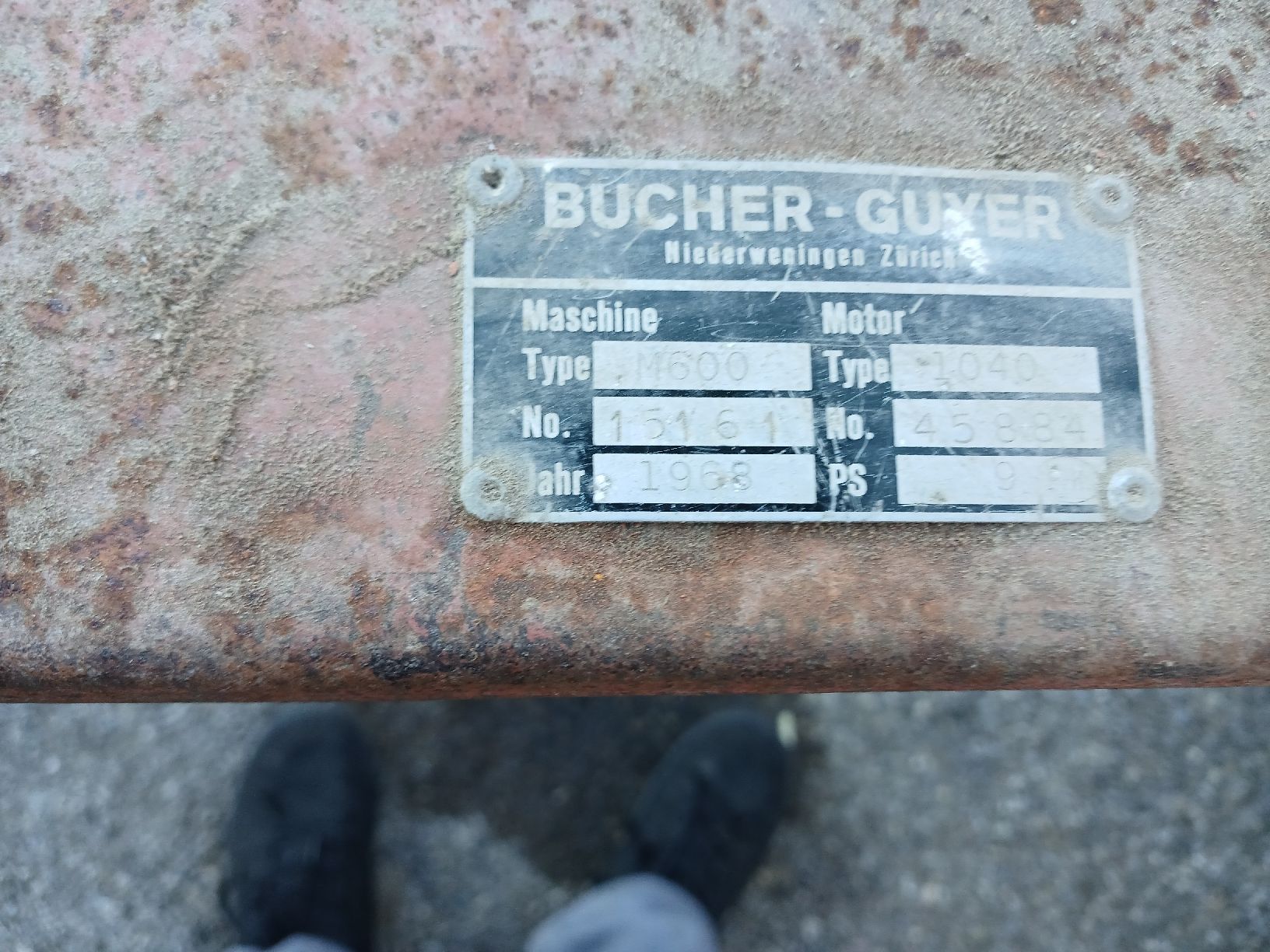 Bucher Tutte le macchine: Bucher M600 – Difettoso da Krinau venduto da P.grob 2