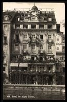 AK Luzern, Frontansicht Hotel des Alpes