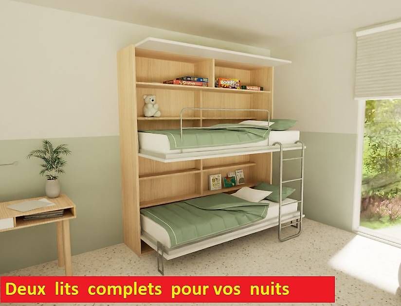 Letti: Lit à étages escamotable 90 x 200 cm – Nuovo e nell'imballaggio originale da Lausanne venduto da casa56