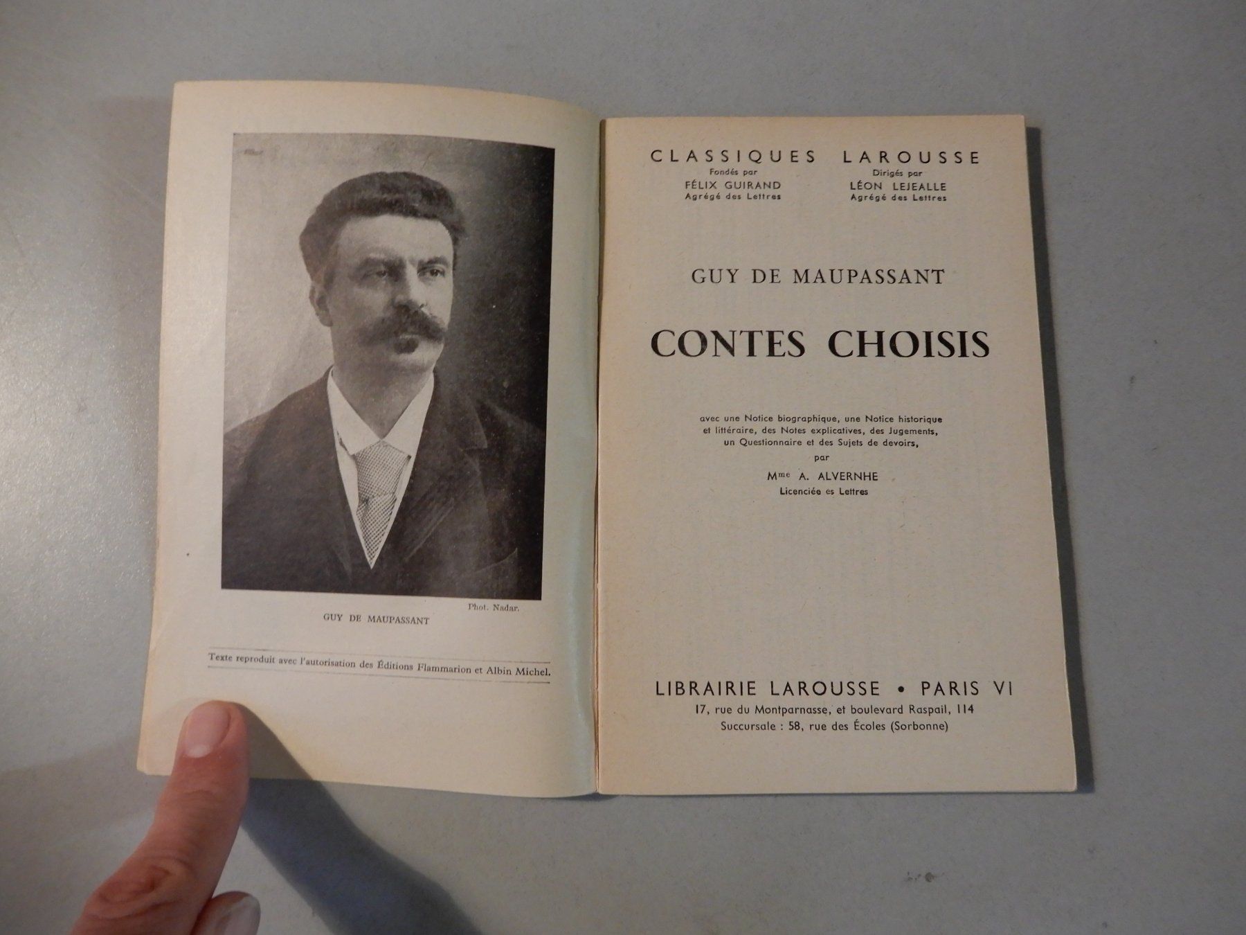 Bücher: Guy de Maupassant: Contes Choisis, Larousse – Gebraucht aus Erstfeld von Mario_boe0 2
