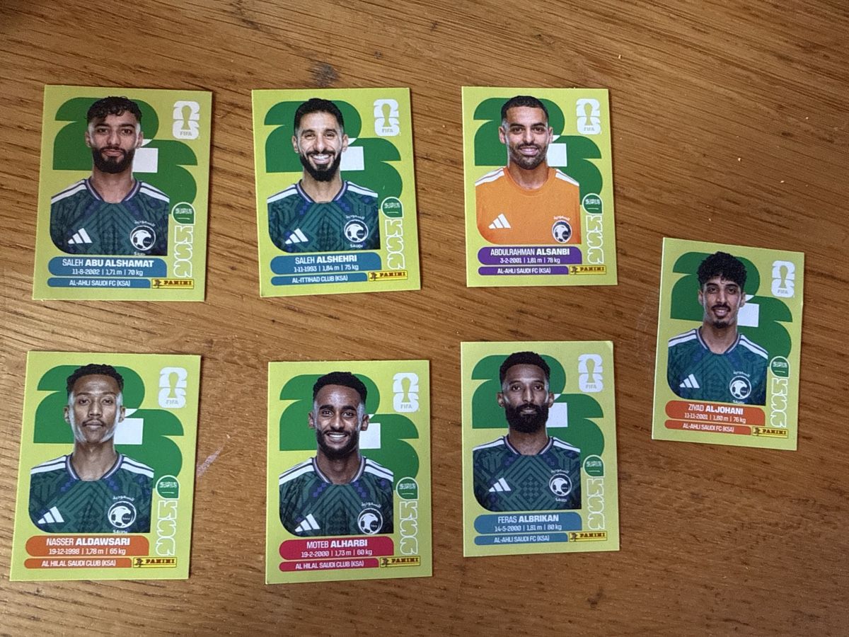 Panini Carte collezionabili: Panini 2026 KSA 7er Set – Nuovo (secondo la descrizione) da Masein venduto da Buender45