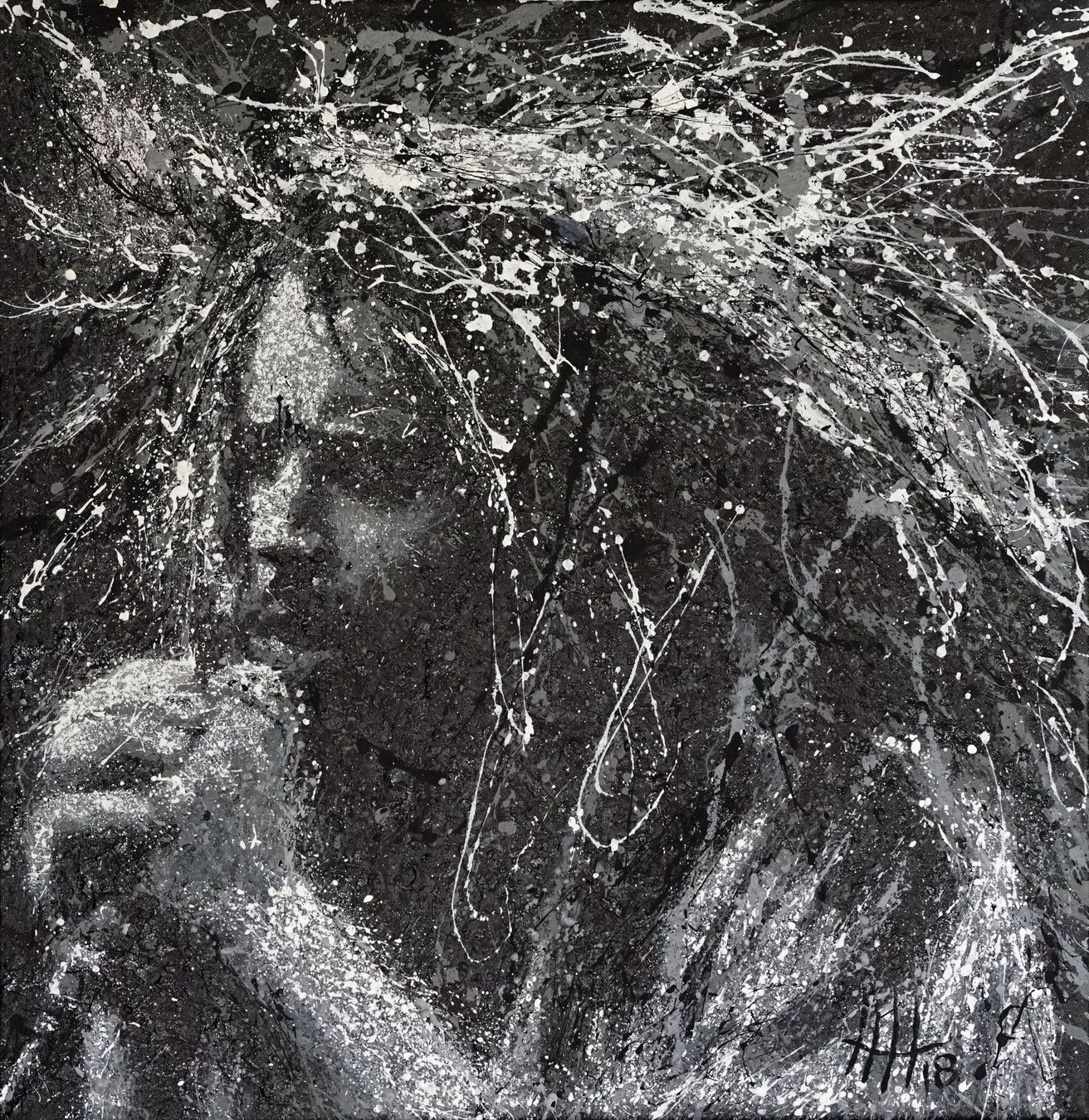 Dipinti: Splash Art - Gemälde "RIP 2017" Chris Cornell – Nuovo (secondo la descrizione) da Basel venduto da HNDidn