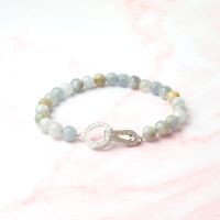 Armband Coelestin, Zirkonia & Silber 925 (14524)