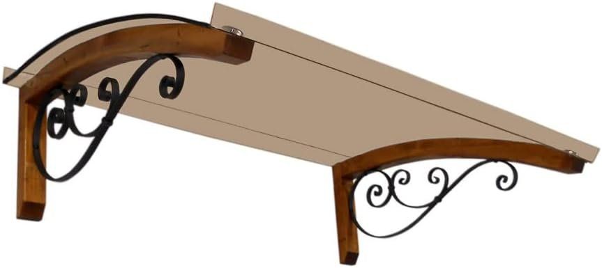 Bogenvordach 90x300cm Transparent - Regenschutz Für Haustür & Eingang