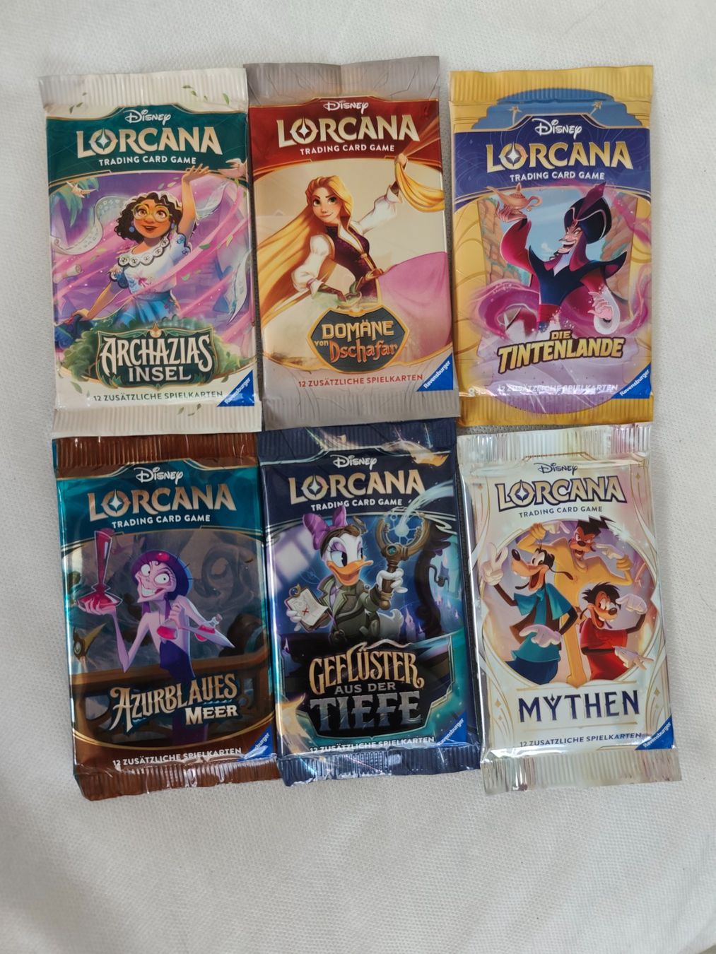 Disney Carte collezionabili: Disney Lorcana 6 Booster – Nuovo e nell'imballaggio originale da Sarmenstorf venduto da Miroculix1993