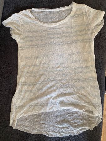 Transparentes tolles Shirt used look Gr S
