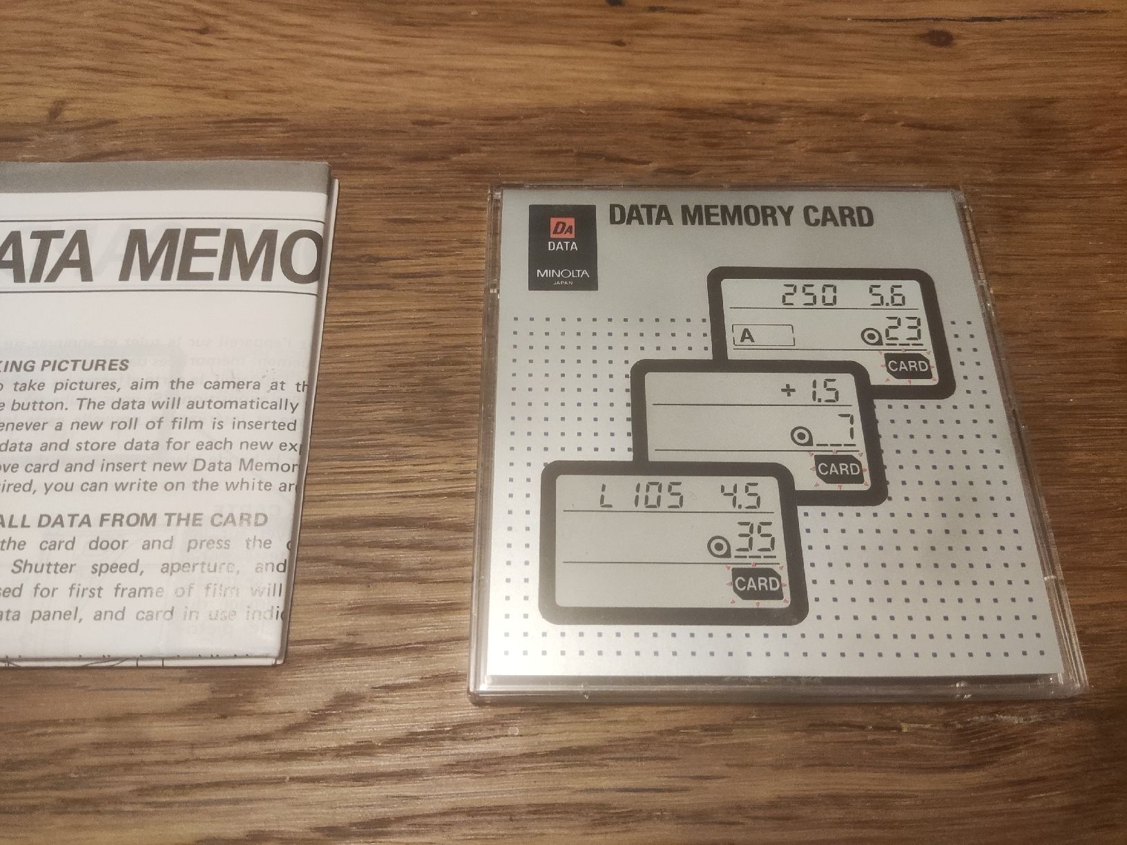 Minolta Kamera: Minolta - Data Memory Card (Dynax/Maxxum 7000i Cameras) – Gebraucht aus Oberembrach von giu_7ksd 2