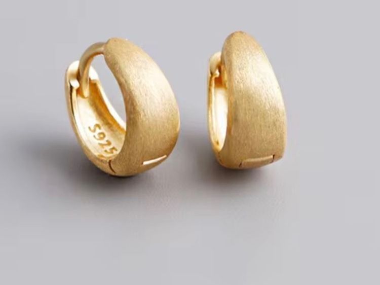 Orecchini pendenti & Orecchini a lobo: Small Hoops 7mm, Gold plating. – Nuovo (secondo la descrizione) da Dübendorf venduto da S1973E
