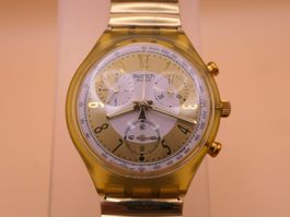 Swatch Chrono "Golden Globe" SCG100, 1993, neue Batterie