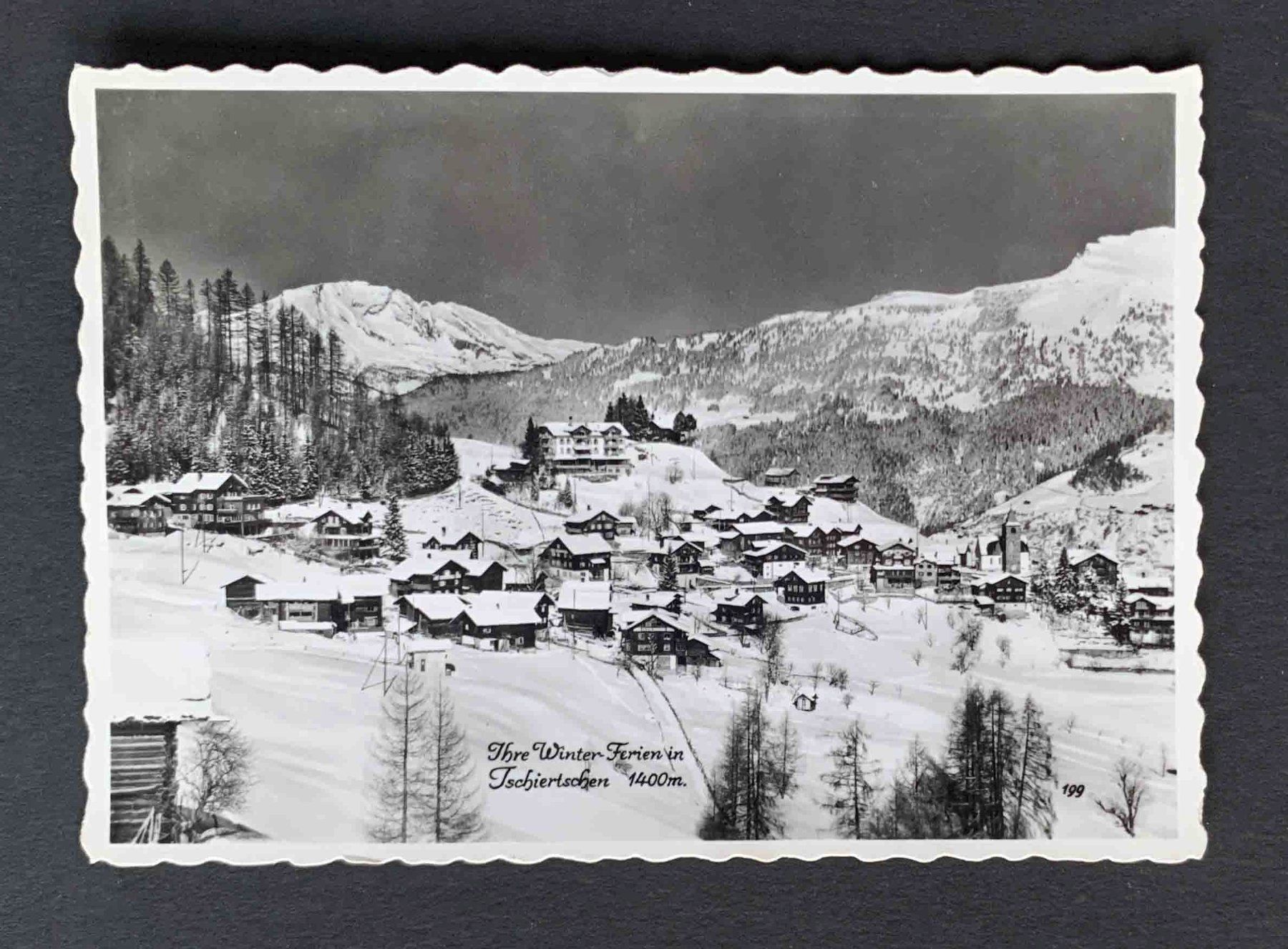 Cartoline postali: AK Ihre Winterferien in Tschiertschen – Usato da Goldau venduto da artelier1
