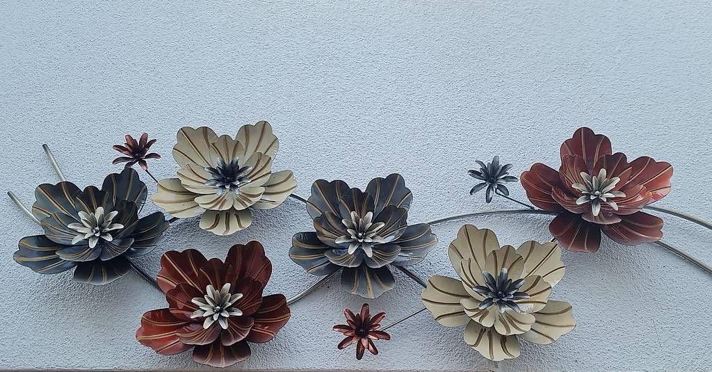 Alle Dekorationen: Wanddekoration Blume Metall  – Gebraucht aus Kriens von LotusOase 4
