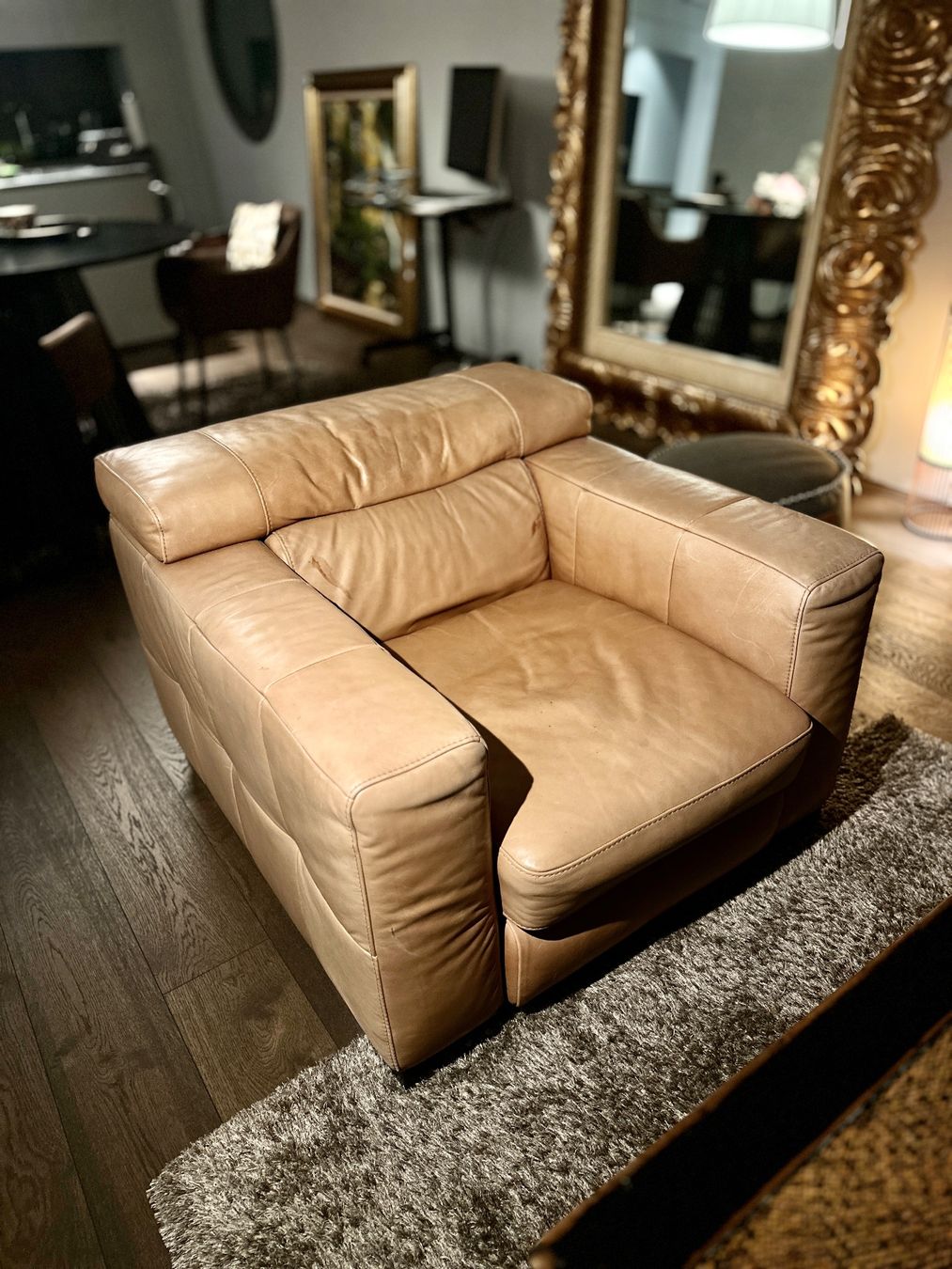 Divani: Natuzzi 2er Sofa plus Sessel - Rindsleder – Usato da Küsnacht ZH venduto da Icon21 4