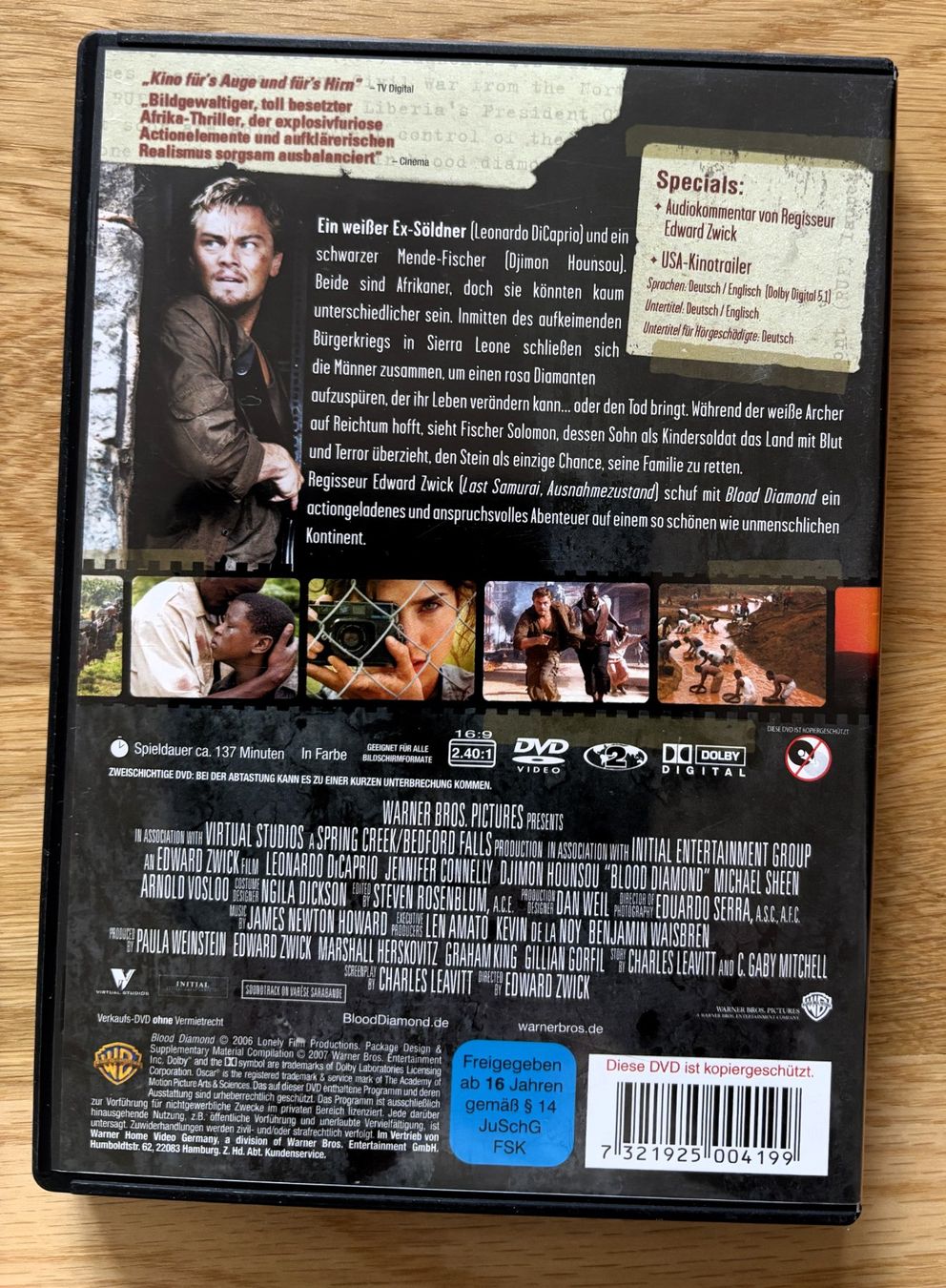 Tutti i DVDs: Blood Diamond DVD mit Leonardo DiCaprio – Usato da Riehen venduto da martinaaebersold 1